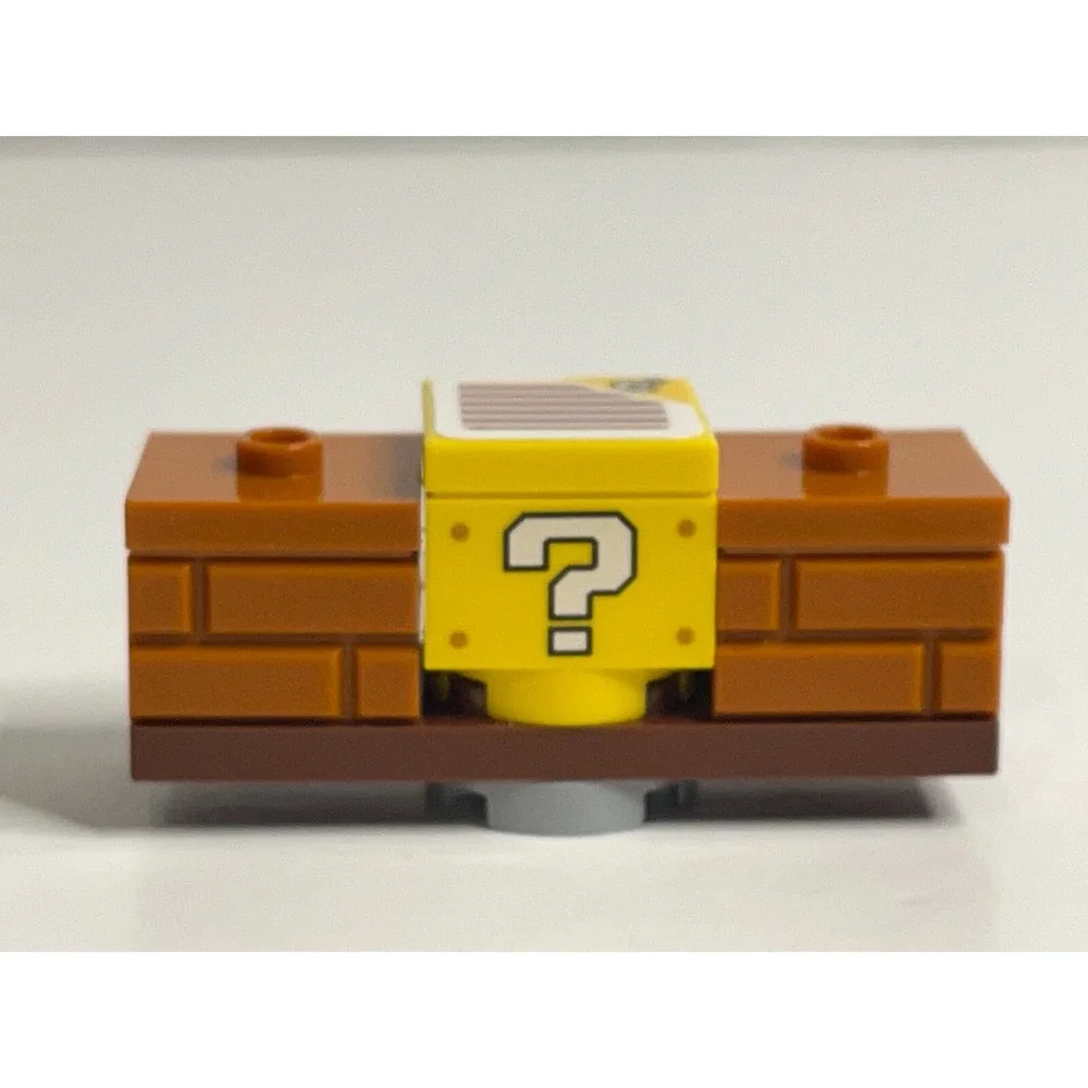 Lego‎ Super Mario Mark Game Question Block Paladone Yellow Brown Pre School Toy